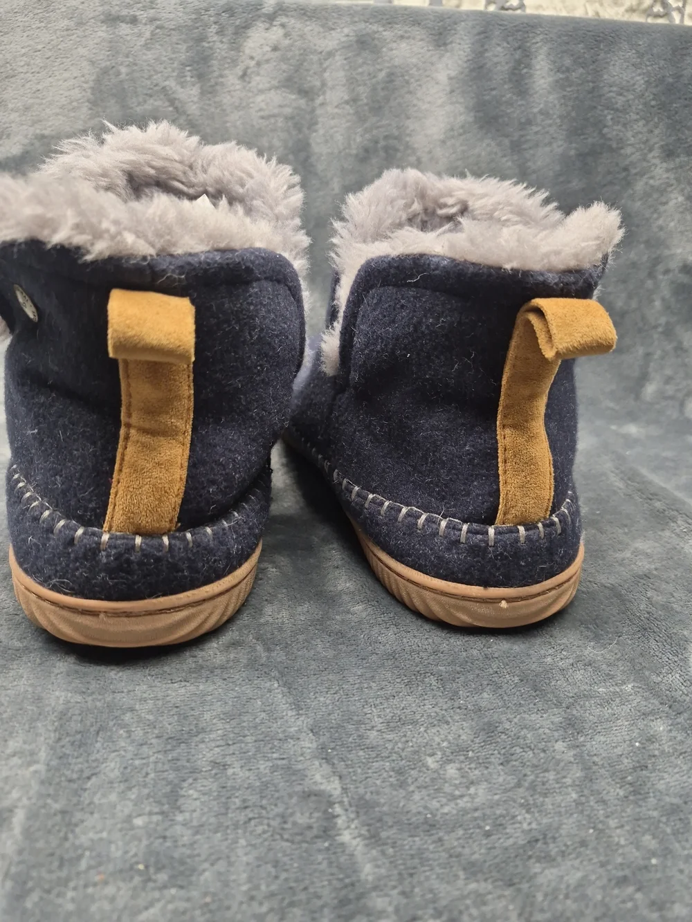 Men's Alpine Dearfoams Brixen Bootie Slippers Cozzy Furry Lining Outdoor Sole 10